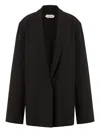 Alberta Ferretti Single-breasted Blazer In Green