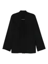 Alberta Ferretti Long-sleeved Suit Jacket In Black