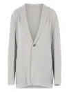 Alberta Ferretti Single-breasted Blazer In Gray