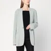 Alberta Ferretti Single-breasted Ice-colored Jacket In Gray