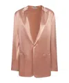 Alberta Ferretti Single Breasted Jacket In Pink