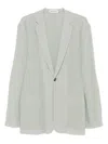 Alberta Ferretti Single-breasted Pocket Jacket In Neutral