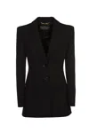 Alberta Ferretti Single-breasted Tailored Blazer In Black