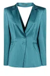 Alberta Ferretti Single-breasted Two-button Blazer