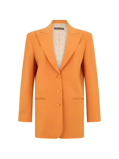 Alberta Ferretti Single-breasted Peaked-lapels Jacket In Pattern