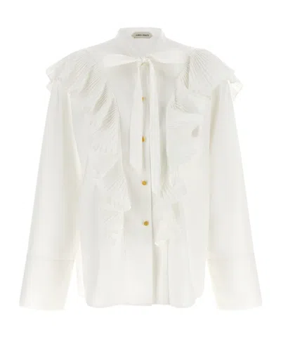 Alberta Ferretti Single-breasted Shirt In White