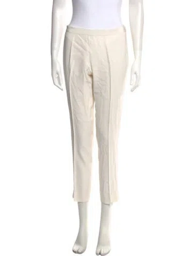 Pre-owned Alberta Ferretti Skinny Leg Pants In Neutral