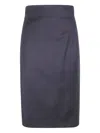 Alberta Ferretti Skirt In Black