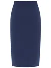 Alberta Ferretti Alberta Ferreti Blue Acetate Skirt In Blue