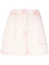 Alberta Ferretti Alberta Ferreti Miniskirt With Degraded Print In Pink & Purple