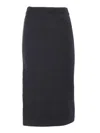 Alberta Ferretti Knitted Skirt In Gray