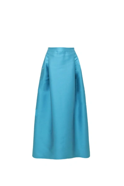 Alberta Ferretti Skirt In Clear Blue