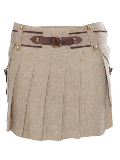 Alberta Ferretti Skirt In Brown