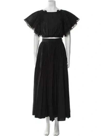 Pre-owned Alberta Ferretti Skirt Set In Black