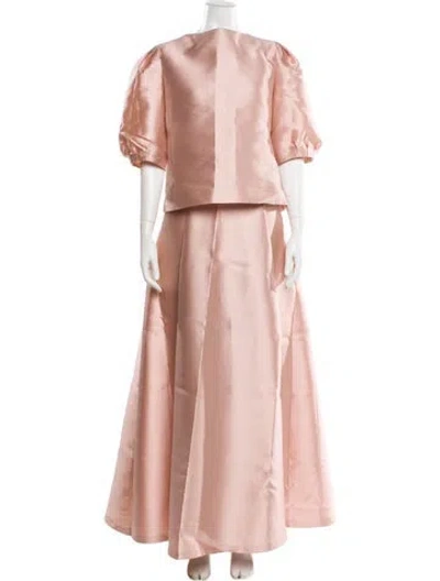 Pre-owned Alberta Ferretti Skirt Set In Pink