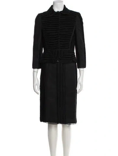 Pre-owned Alberta Ferretti Skirt Suit In Black