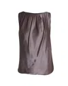 Alberta Ferretti Sleeveless Blouse In Pink Silk In Pink