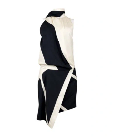 Alberta Ferretti Sleeveless Dress In Black