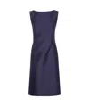Alberta Ferretti Silk-satin Dress In Black