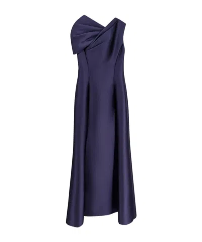 Alberta Ferretti Sleeveless Dress In Blue