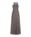 Alberta Ferretti Sleeveless Dress In Gray