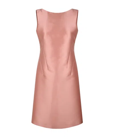 Alberta Ferretti Sleeveless Dress In Pink & Purple