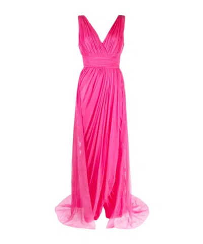 Alberta Ferretti Sleeveless Dress In Pink