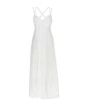 Alberta Ferretti Sleeveless Dress In White