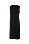 ALBERTA FERRETTI SLEEVELESS FITTED LONG DRESS