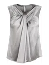 Alberta Ferretti Top In Gray