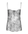 Alberta Ferretti Sleeveless Lace Top In Black