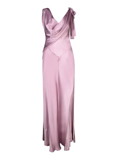 Alberta Ferretti Sleeveless Maxi Dress In Pink