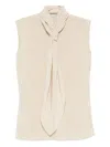 Alberta Ferretti Alberta Ferreti Elastan Top In Neutral