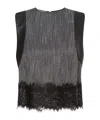 Alberta Ferretti Sleeveless Vest In Black
