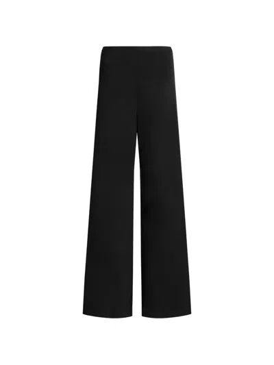 Alberta Ferretti Slit-detail Trousers In Black