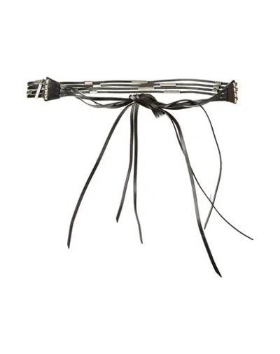 Alberta Ferretti Small Leather Goods - Belts In Black