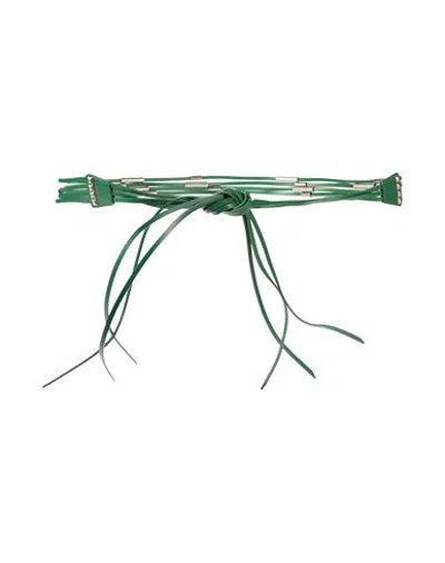 Alberta Ferretti Small Leather Goods - Belts In Black - Green