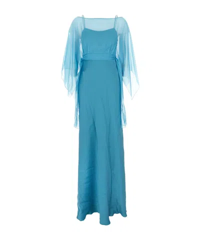 ALBERTA FERRETTI SPAGHETTI STRAP DRESS
