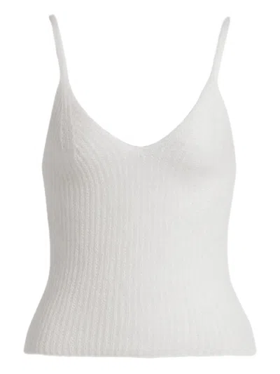 Alberta Ferretti Spaghetti-strap Top In White