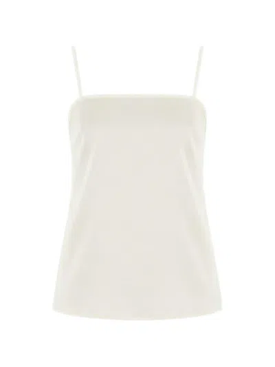 Alberta Ferretti Spaghetti-strap Blouse In Gold