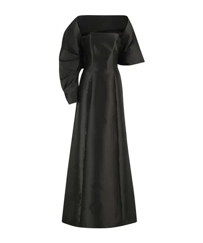 ALBERTA FERRETTI ALBERTA FERRETTI SQUARE-NECK A-LINE LONG DRESS