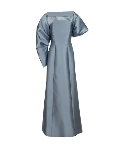 ALBERTA FERRETTI ALBERTA FERRETTI SQUARE-NECK A-LINE LONG DRESS