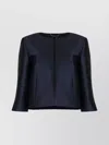 Alberta Ferretti Square Neck Cropped Jacket With 3/4 Sleeves
