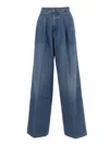 Alberta Ferretti Straight-leg High-waist Trousers With Clean Tailored Finish In Blue