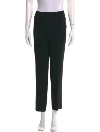 Pre-owned Alberta Ferretti Straight Leg Pants In Black