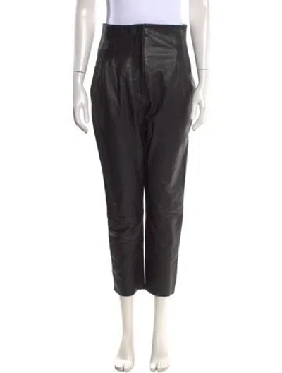 Pre-owned Alberta Ferretti Straight Leg Pants In Black