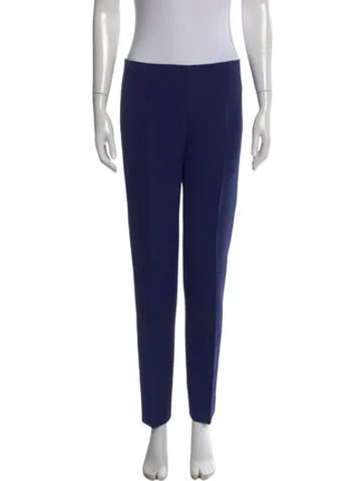 Pre-owned Alberta Ferretti Straight Leg Pants In Blue