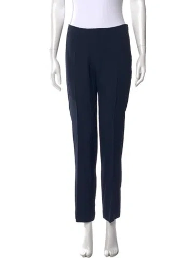Pre-owned Alberta Ferretti Straight Leg Pants In Blue