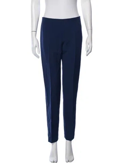 Pre-owned Alberta Ferretti Straight Leg Pants In Blue