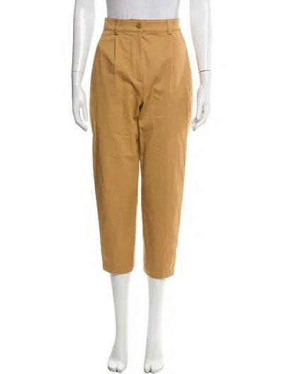 Pre-owned Alberta Ferretti Straight Leg Pants In Neutral